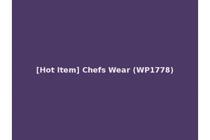 [Hot Item] Chefs Wear (WP1778)