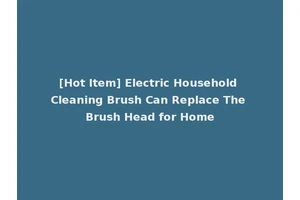[Hot Item] Electric Household Cleaning Brush Can Replace The Brush Head for Home