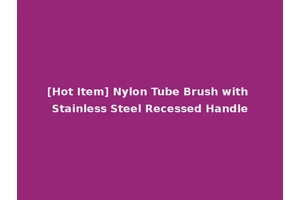 [Hot Item] Nylon Tube Brush with Stainless Steel Recessed Handle