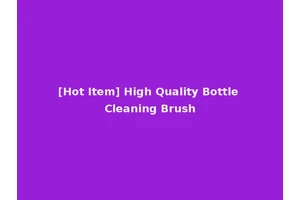 [Hot Item] High Quality Bottle Cleaning Brush