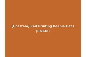 [Hot Item] Red Printing Beanie Hat (JRK148)