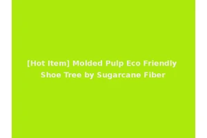[Hot Item] Molded Pulp Eco Friendly Shoe Tree by Sugarcane Fiber