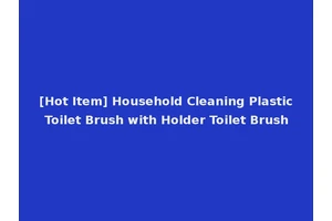 [Hot Item] Household Cleaning Plastic Toilet Brush with Holder Toilet Brush