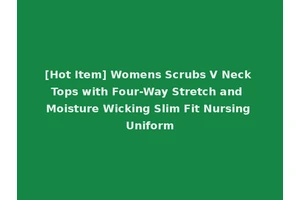 [Hot Item] Womens Scrubs V Neck Tops with Four-Way Stretch and Moisture Wicking Slim Fit Nursing Uniform