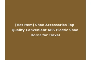 [Hot Item] Shoe Accessories Top Quality Convenient ABS Plastic Shoe Horns for Travel