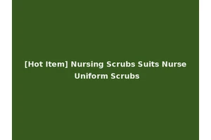 [Hot Item] Nursing Scrubs Suits Nurse Uniform Scrubs