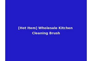 [Hot Item] Wholesale Kitchen Cleaning Brush