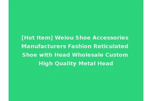 [Hot Item] Weiou Shoe Accessories Manufacturers Fashion Reticulated Shoe with Head Wholesale Custom High Quality Metal Head