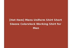 [Hot Item] Mens Uniform Shirt Short Sleeve Colorvlock Working Shirt for Men