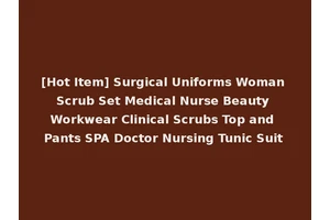 [Hot Item] Surgical Uniforms Woman Scrub Set Medical Nurse Beauty Workwear Clinical Scrubs Top and Pants SPA Doctor Nursing Tunic Suit