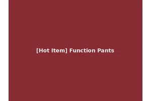 [Hot Item] Function Pants