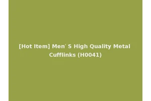 [Hot Item] Men′ S High Quality Metal Cufflinks (H0041)