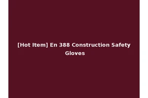[Hot Item] En 388 Construction Safety Gloves