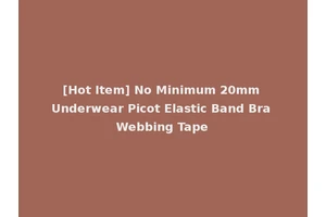 [Hot Item] No Minimum 20mm Underwear Picot Elastic Band Bra Webbing Tape