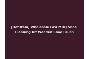 [Hot Item] Wholesale Low MOQ Shoe Cleaning Kit Wooden Shoe Brush