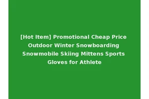 [Hot Item] Promotional Cheap Price Outdoor Winter Snowboarding Snowmobile Skiing Mittens Sports Gloves for Athlete