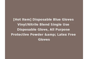 [Hot Item] Disposable Blue Gloves Vinyl/Nitrile Blend Single Use Disposable Glove, All Purpose Protective Powder &amp; Latex Free Gloves