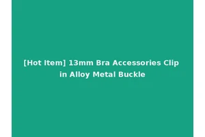[Hot Item] 13mm Bra Accessories Clip in Alloy Metal Buckle