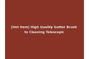 [Hot Item] High Quality Gutter Brush to Cleaning Telescopic