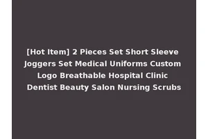 [Hot Item] 2 Pieces Set Short Sleeve Joggers Set Medical Uniforms Custom Logo Breathable Hospital Clinic Dentist Beauty Salon Nursing Scrubs