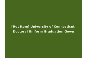 [Hot Item] University of Connecticut Doctoral Uniform Graduation Gown