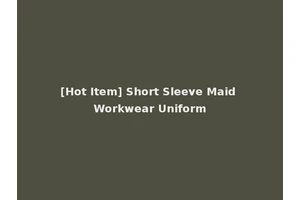 [Hot Item] Short Sleeve Maid Workwear Uniform