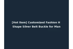 [Hot Item] Customized Fashion H Shape Silver Belt Buckle for Man