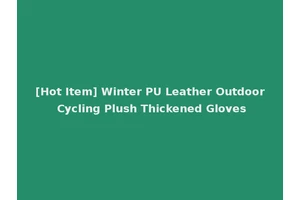 [Hot Item] Winter PU Leather Outdoor Cycling Plush Thickened Gloves