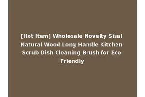 [Hot Item] Wholesale Novelty Sisal Natural Wood Long Handle Kitchen Scrub Dish Cleaning Brush for Eco Friendly