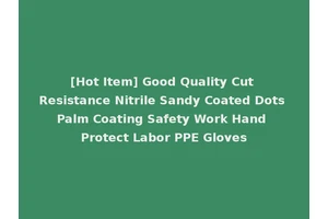 [Hot Item] Good Quality Cut Resistance Nitrile Sandy Coated Dots Palm Coating Safety Work Hand Protect Labor PPE Gloves