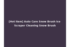 [Hot Item] Auto Care Snow Brush Ice Scraper Cleaning Snow Brush