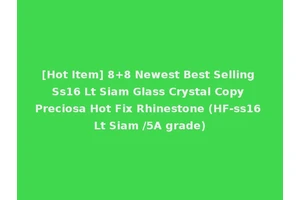 [Hot Item] 8+8 Newest Best Selling Ss16 Lt Siam Glass Crystal Copy Preciosa Hot Fix Rhinestone (HF-ss16 Lt Siam /5A grade)