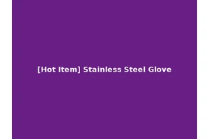 [Hot Item] Stainless Steel Glove