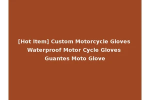 [Hot Item] Custom Motorcycle Gloves Waterproof Motor Cycle Gloves Guantes Moto Glove