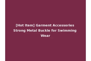 [Hot Item] Garment Accessories Strong Metal Buckle for Swimming Wear