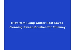 [Hot Item] Long Gutter Roof Eaves Cleaning Sweep Brushes for Chimney