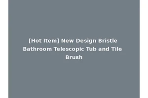 [Hot Item] New Design Bristle Bathroom Telescopic Tub and Tile Brush