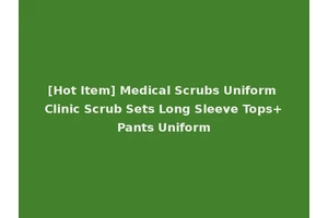 [Hot Item] Medical Scrubs Uniform Clinic Scrub Sets Long Sleeve Tops+Pants Uniform