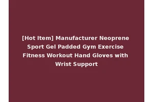 [Hot Item] Manufacturer Neoprene Sport Gel Padded Gym Exercise Fitness Workout Hand Gloves with Wrist Support