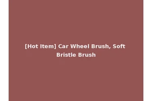 [Hot Item] Car Wheel Brush, Soft Bristle Brush