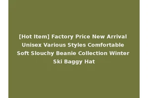 [Hot Item] Factory Price New Arrival Unisex Various Styles Comfortable Soft Slouchy Beanie Collection Winter Ski Baggy Hat