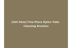 [Hot Item] Five-Piece Nylon Tube Cleaning Brushes