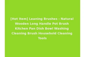 [Hot Item] Leaning Brushes - Natural Wooden Long Handle Pot Brush Kitchen Pan Dish Bowl Washing Cleaning Brush Household Cleaning Tools