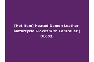 [Hot Item] Heated Demon Leather Motorcycle Gloves with Controller (DL002)