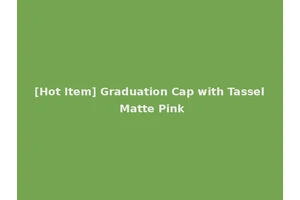 [Hot Item] Graduation Cap with Tassel Matte Pink