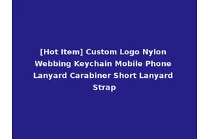 [Hot Item] Custom Logo Nylon Webbing Keychain Mobile Phone Lanyard Carabiner Short Lanyard Strap