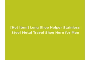 [Hot Item] Long Shoe Helper Stainless Steel Metal Travel Shoe Horn for Men