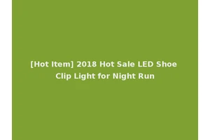[Hot Item] 2018 Hot Sale LED Shoe Clip Light for Night Run