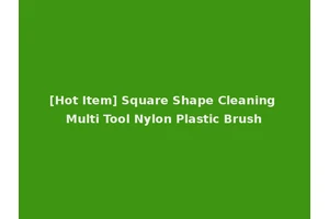 [Hot Item] Square Shape Cleaning Multi Tool Nylon Plastic Brush