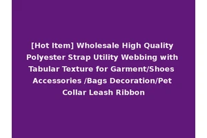 [Hot Item] Wholesale High Quality Polyester Strap Utility Webbing with Tabular Texture for Garment/Shoes Accessories /Bags Decoration/Pet Collar Leash Ribbon